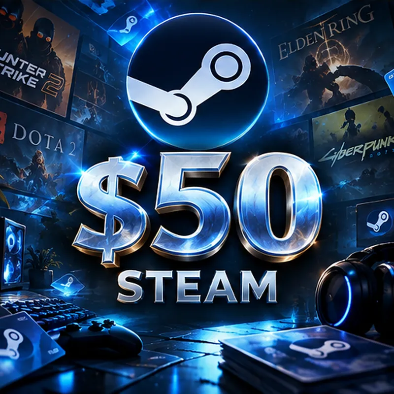 STEAM 50$ CÜZDAN KODU YÜKLEME ŞANSI