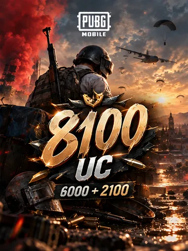 PUBG Mobile 8100 UC (TR) ID Yükleme